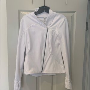 Lululemon White Zip Hoodie - size 8